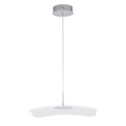 Luminosa Lighting Luminosa Modern Led Hanging Pendant Chrome, Clear, Warm White 3000K 550Lm - thumbnail 2