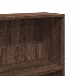 Berkfield Bookcase Brown Oak 80X24X143 Cm Engineered Wood - thumbnail 7