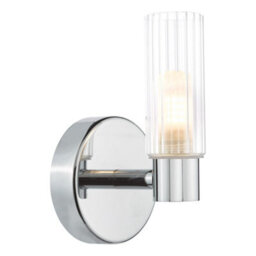 Pagazzi Lighting Pagazzi Hannah Polished Chrome & Glass Bathroom Wall Light - thumbnail 5