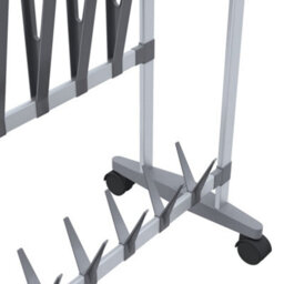 Walplus Shoe Rack With Wheels Silver 89X27X120 Cm - thumbnail 6