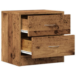 Berkfield Bedside Cabinet Old Wood 40X30X40 Cm Engineered Wood - thumbnail 5