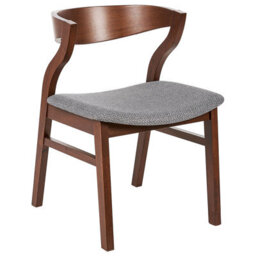 Beliani Set Of 2 Dining Chairs Maroa Wood Light Grey - thumbnail 4