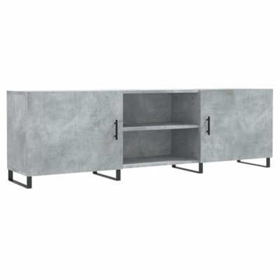 Berkfield Sturdy Tv Cabinet Concrete Grey 150X30X50 Cm Engineered Wood