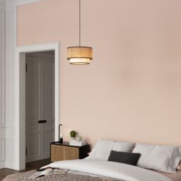 GoodHome Kinglet White, Natural & Black Round Lamp Shade (D)30Cm - thumbnail 9