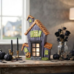 Garden Greatness Illuminated Haunted Led Pumpkin House - thumbnail 2