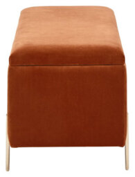 Gfw Mystica Velvet Storage Ottoman Russet - thumbnail 5