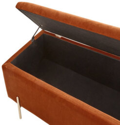 Gfw Mystica Velvet Storage Ottoman Russet - thumbnail 8