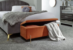 Gfw Mystica Velvet Storage Ottoman Russet - thumbnail 3