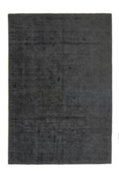 Dark Grey Modern Plain Rug, Handmade Rug, Easy To Clean Rug For Bedroom, Living Room, & Dining Room-200Cm (Circle) - thumbnail 1