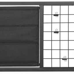 Beliani Desk - Black Frame With Dark Wood Top And Integrated Memo Boards, 60 X 118 Cm - thumbnail 8