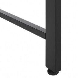 Beliani Desk - Black Frame With Dark Wood Top And Integrated Memo Boards, 60 X 118 Cm - thumbnail 9