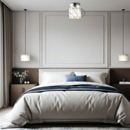 Happy Homewares Modern Polished Chrome Ceiling Light Fitting With Clear Crystal Glass - thumbnail 6