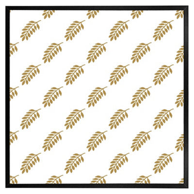"Andrew Lee Gold Leaf Pattern (Picutre Frame) / 20X20"" / Oak" - image 1