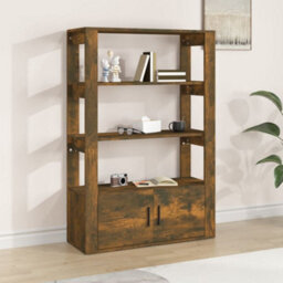 Berkfield Classic Sideboard Smoked Oak 80X30X119.5 Cm Engineered Wood - thumbnail 2