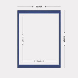 Ak Frames 12X16 Blue Picture Mounts To Fit 14X11 Aperture Size - Mount Board Only (No Frame Included) - thumbnail 3