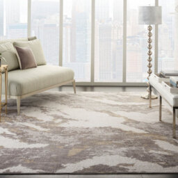 Nourison Silky Textures Sly03 Brown Ivory Rug-119Cm X 180Cm - thumbnail 4