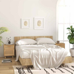 Vidaxl Bedside Cabinets 2 Pcs Brown Solid Wood Pine And Natural Rattan