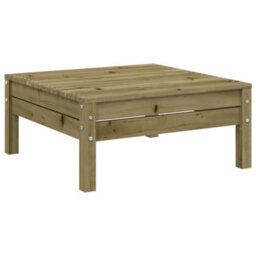 Walplus Garden Sofa 2-Seater With Footstool Impregnated Wood Pine - 127 X 127 X 62,5 Cm (W X D X H) - thumbnail 7