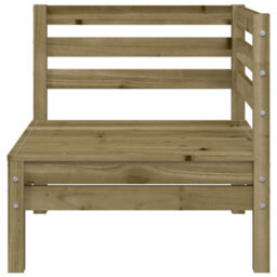 Walplus Garden Sofa 2-Seater With Footstool Impregnated Wood Pine - 127 X 127 X 62,5 Cm (W X D X H) - thumbnail 6