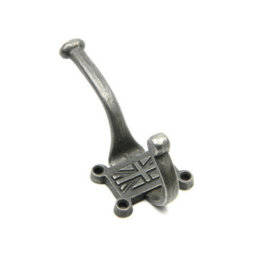 Okcrafts - Antique Cast Iron Union Jack Coat Hooks 125mm - Pack Of 5 - thumbnail 1