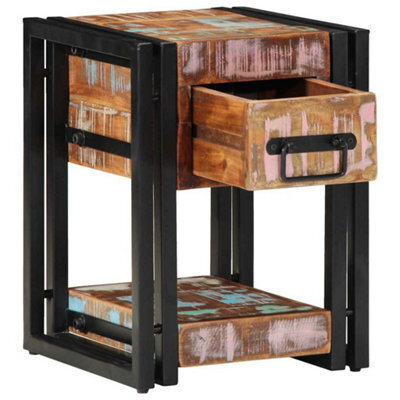 Berkfield Modern Nightstands 2 Pcs 40X40X40 Cm Solid Reclaimed Wood - image 1