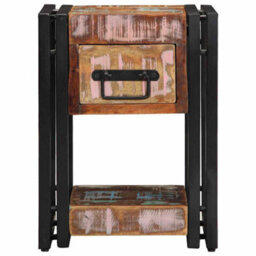 Berkfield Modern Nightstands 2 Pcs 40X40X40 Cm Solid Reclaimed Wood - thumbnail 7