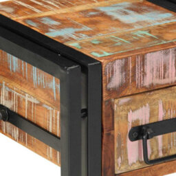 Berkfield Modern Nightstands 2 Pcs 40X40X40 Cm Solid Reclaimed Wood - thumbnail 9