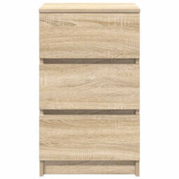 Berkfield Bedside Cabinets With 3 Drawers 2 Pcs Sonoma Oak 39X35X65 Cm - thumbnail 7