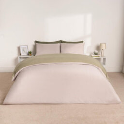 Ohs Reversible Duvet Cover Bedding Set, Natural Sage- King - thumbnail 5