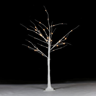 Taylor & Brown 4Ft 48 Led White Birch Twig Tree Light, Twinkling Christmas Twig Tree With Lights, Led Twig Christmas Tree - image 1