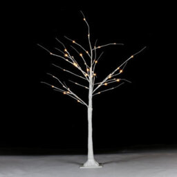 Taylor & Brown 4Ft 48 Led White Birch Twig Tree Light, Twinkling Christmas Twig Tree With Lights, Led Twig Christmas Tree - thumbnail 1