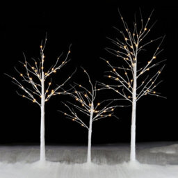 Taylor & Brown 4Ft 48 Led White Birch Twig Tree Light, Twinkling Christmas Twig Tree With Lights, Led Twig Christmas Tree - thumbnail 4