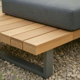 Dibor Wooden Corner Garden Sofa Set Outdoor Lounge Furniture With Cushions And Coffee Table - thumbnail 4