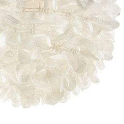 Happy Homewares Chic Designer 30Cm Pendant Light Shade With White Fabric Folded Petals - thumbnail 5