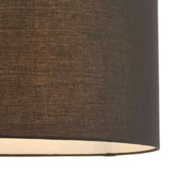 Luminosa Lighting Luminosa Cylinder Straight Sided Cylinder Shade Black Fabric - thumbnail 2