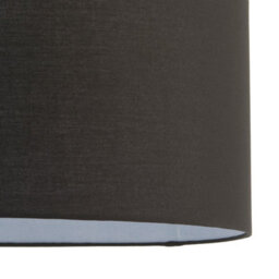 Luminosa Lighting Luminosa Cylinder Straight Sided Cylinder Shade Black Fabric - thumbnail 3