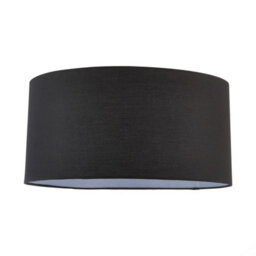 Luminosa Lighting Luminosa Cylinder Straight Sided Cylinder Shade Black Fabric - thumbnail 4