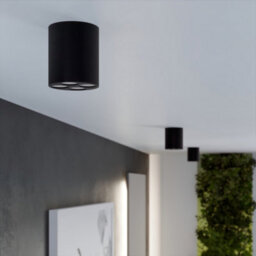 Luminosa Lighting Luminosa Zoe Round Minimalistic Surface Mounted Downlight Black - thumbnail 9