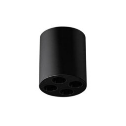 Luminosa Lighting Luminosa Zoe Round Minimalistic Surface Mounted Downlight Black - thumbnail 1