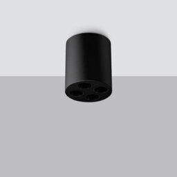 Luminosa Lighting Luminosa Zoe Round Minimalistic Surface Mounted Downlight Black - thumbnail 2