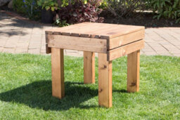 Charles Taylor Trading Charles Taylor Wooden Adirondack 2 X Chair Seat Table & Grey Parasol & Cushions - thumbnail 5