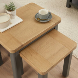 The Furniture Market Marbury Slate Grey Nest Of 2 Side Tables - thumbnail 3