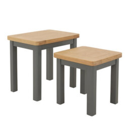 The Furniture Market Marbury Slate Grey Nest Of 2 Side Tables - thumbnail 7
