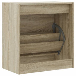 Berkfield Shoe Cabinet Sonoma Oak 60X34X63.5 Cm Engineered Wood - thumbnail 7
