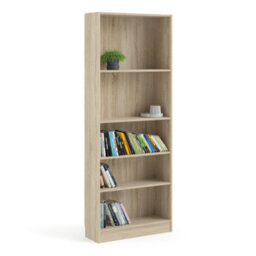 Furniture To Go Basic Tall Wide Bookcase (4 Shelves) In Oak - thumbnail 8