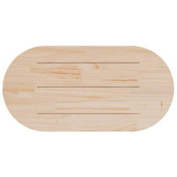 Walplus Table Top 100X50X2.5 Cm Solid Wood Pine Oval - thumbnail 4