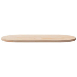 Walplus Table Top 100X50X2.5 Cm Solid Wood Pine Oval - thumbnail 3