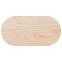 Walplus Table Top 100X50X2.5 Cm Solid Wood Pine Oval - thumbnail 5