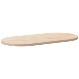 Walplus Table Top 100X50X2.5 Cm Solid Wood Pine Oval - thumbnail 1