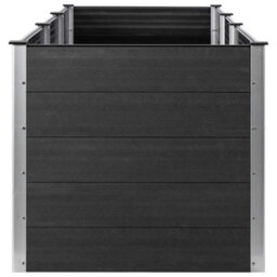 Berkfield Modern Garden Raised Bed 300X100X91 Cm Wpc Grey - thumbnail 4